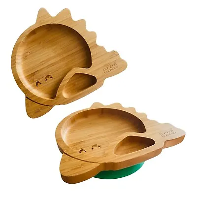 Dinosaur Bamboo Bamboo Baby Plate– Kids And Toddler Suction Plate & Weaning • £6.95