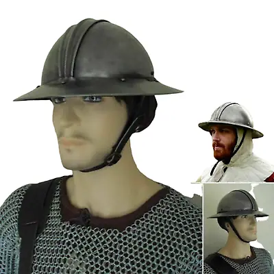 Medieval Larp Spanish Morion Helmet English Kettle Helmet Gift Item • $95