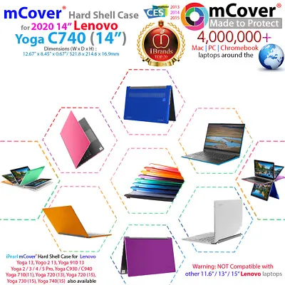 NEW MCover® Hard Case For 2020 14  Lenovo Yoga C740 (14) 2-in-1 Laptop • $21.95