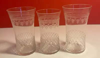 Edwardian Pall Mall Lady Hamilton Tumblers Set Of 3 ( A/F) Vintage • £10.99