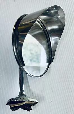 Vtg Vision Aide Round Hooded Mirror Door Lip Clamp Mount Chevrolet Ford Dodge Gm • $49.95