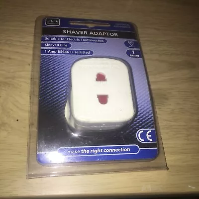 Masterplug Shavingadaptor_01 Electric Shaver Adaptor 50 X 48 X 46 Mm White • £9.95