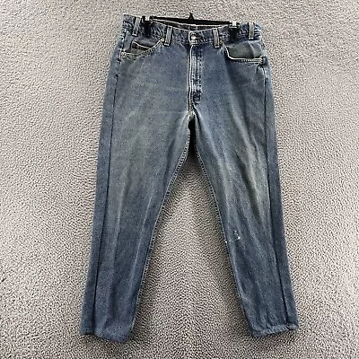 VINTAGE Levis Jeans Men 34x30 Blue 565 Loose Straight Orange Tab Denim Made USA • $39.99