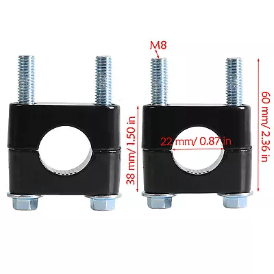 22mm 7/8'' Handlebar Risers Mount Clamp For ATV Quad Dirt Bike Buggy 4 Wheeler • $18.25