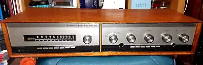 LEAK Amplifier And STEREOFETIC Vintage FM Tuner TWIN WOODEN CASE Made In England • £99.99