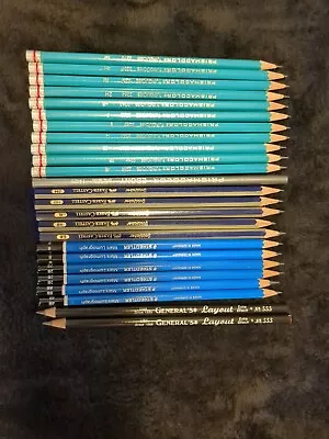 Artist Sketching Pencils Mixed Lot Prismacolor Staedtler Faber Castell • $13.50