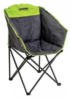 Quest Camping Caravan Folding Autograph Kent Tub Style Chair Lime Green F3025GR • £35.99