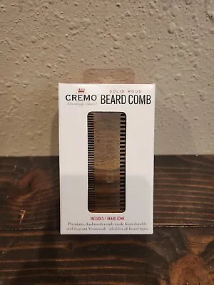 Cremo Solid Verawood Beard Comb Natural Woodsy Scent All Beard Types  • $8.75