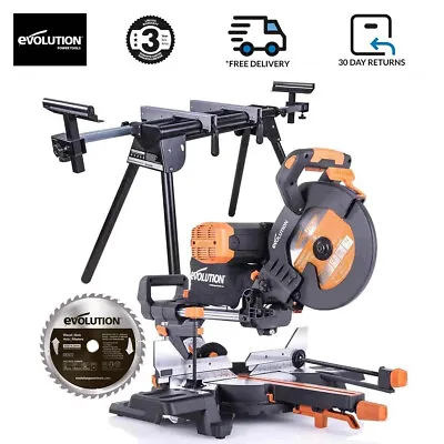 £384.98 • Buy R255SMS-DB+ 255mm Double Bevel Mitre Saw & Mitre Saw Stand Combo