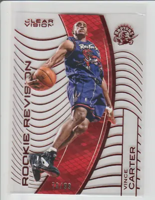 2015-2016 Panini Clear Vision Vince Carter Rookie Revision Red Acetate #70/99 • $25.46