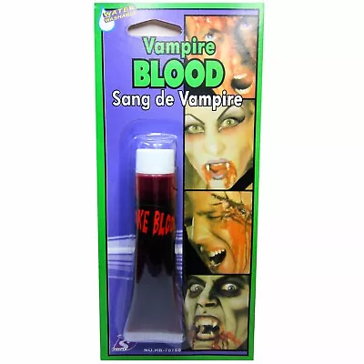 Fake Blood Vampire Dracula Zombie Fancy Dress Halloween Stage Make Up Horror Red • £1.99