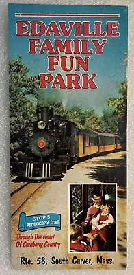 South Carver MA Edaville RR Family Fun Park Map Vintage Brochure Railroad • $18.85