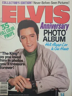 Elvis Presley Vtg 1977 Collectors Magazine Photo Album Color Photos - NoML VG • $17.50