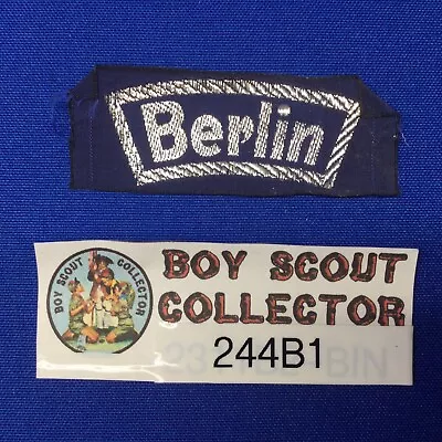 Boy Scout Berlin Germany International Patch Traded @ NordJamb75 244B1 • $5.99