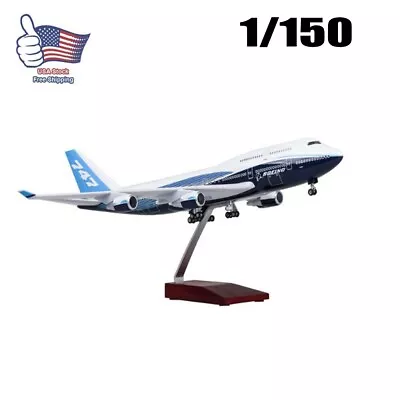 1/150 Airplane Aircraft B747 Boeing 747-400 Plane Model Replica Resin 47cm • $86.99