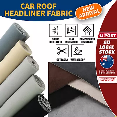 Headliner Cloth FoamMaterial Car Roof Liner Ceiling Replacement • $41.99