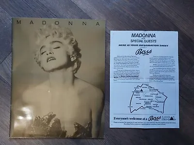 Official Madonna 'who's That Girl' 1987 Tour Programme & Leeds Information Sheet • £22.99