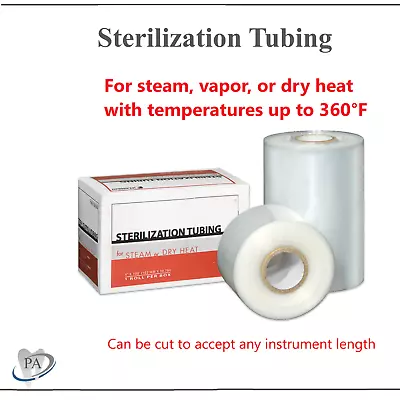 Dental Sterilization Tubing For Steam Vapor Dry Heat Up To 360°F 100  Roll • $13.95