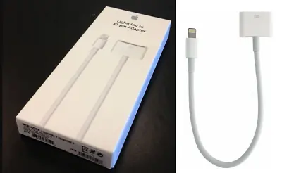 Genuine Apple Lightning To 30Pin Audio/sync Adapter Cable For IPhone IPod IPad • $79.99