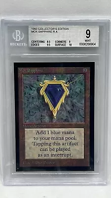 MTG Magic The Gathering CE Collectors Edition Mox Sapphire BGS 9 MINT • $1195