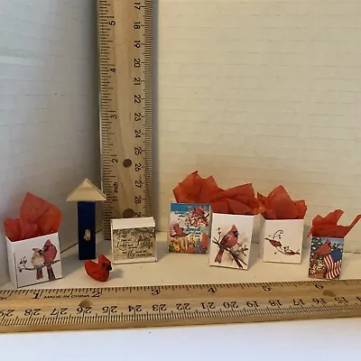 $3.99 • Buy Dollhouse Miniature 1:12 When Cardinals Appear Angels Are Near Bag Box Lot