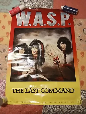 W.A.S.P. The Last Command 1985 US PROMO  Record Store POSTER  Heavy Metal 80s . • $99.96