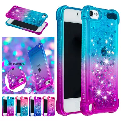 For Apple IPod Touch 2019 7/6/5 Th Gen Dynamic Glitter Quicksand Soft Case Cover • $16.15