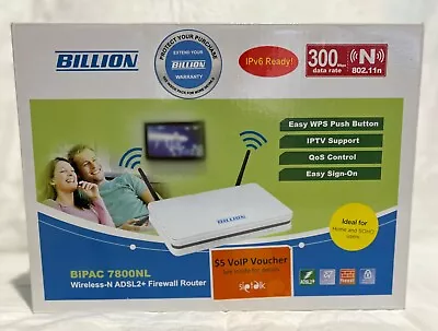 Billion BiPAC 7800NL Wireless-N ADSL2+ Firewall Router • $95.90