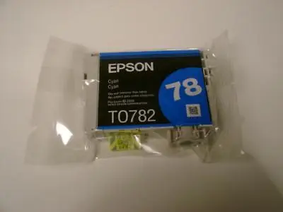 Epson 78 Cyan Ink Cartridge T0782. NEW Sealed. • $8.99