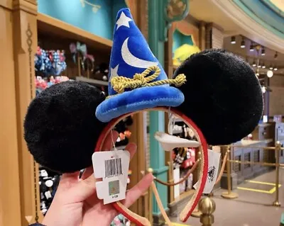 Authentic Disney Sorcerer Fantasia Mickey Mouse Ear Hat Headband Shanghai Disney • $23.99