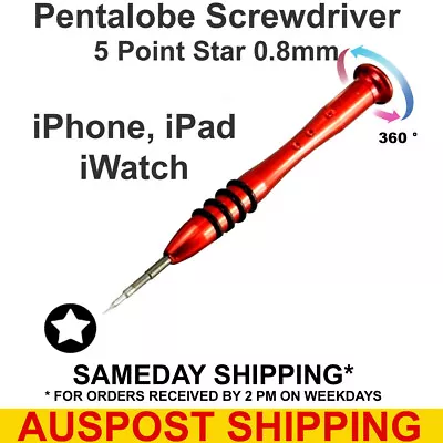 $8.67 • Buy  IPhone IPad Pentalobe Screwdriver 5 Point Star Torx Repair Opening Tool 0.8mm