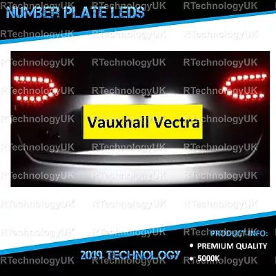 PREMIUM Vauxhall Vectra C 03+ Xenon White LED Number Plate Light Bulbs Upgrade • $10.09