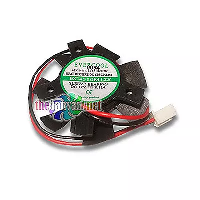 Video Card Replacement Fan 45mm X 10mm For Round Frame VC-EC4510M12S-B Evercool • $12.99