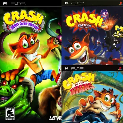 Crash Bandicoot PlayStation PSP Retro Games - Choose Your Game - Collection • £39.99