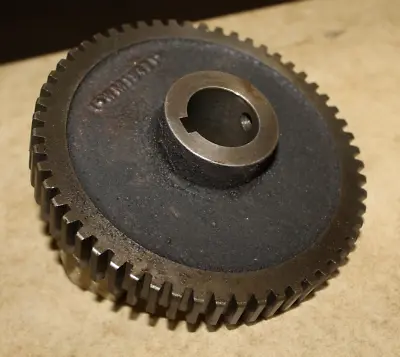 Vintage Antique Helical Steel Gear - Steampunk - Industrial - Mancave - Gearhead • $33