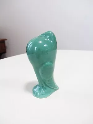 Vintage Mid-Century Green-Glazed Ceramic Puffy Chested Bird Figurine 4  • $12.99