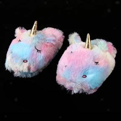 $17.45 • Buy Women Animal Unicorn Slipper Flush  Indoor Non-Skid Slipper Adults