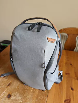 Peak Design Everyday Backpack Zip 20L Ash Grey Laptop Camera Bag • £50