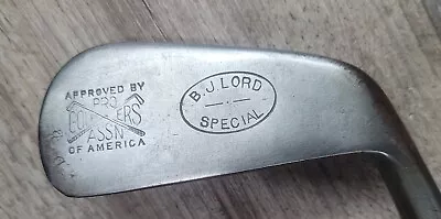 Antique Vintage PGA Benjamin Lord Glen Falls N.Y. Hickory Wood Shaft Golf Club • $49