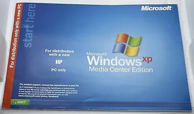 Microsoft Windows XP MEDIA CENTER EDITION 2005 Manual Distribution W/ A New PC • $5