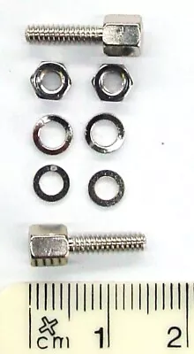 D-sub Connector Jack Posts Kit (pair). 15mm Approx Total Length. 4/40 UNC • £3.70