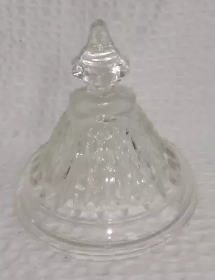 Vintage CLEAR GLASS CANDY DISH OR APOTHECARY JAR LID ONLY • $12.99