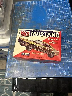 1969 Mustang Cobra Jet / Mach I Kit 1/25 MPC UNBUILT • $14.50