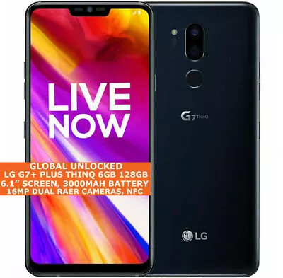 LG G7+ PLUS THINQ G710EM Global Version 6gb 128gb Octa-core 6.1  Android LTE 4G • £256.15