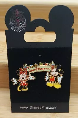 Disney 2014 Entrance Pin Mickey And Minnie Mouse Pin 2003 Brand New On Card  • $12.74