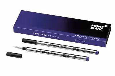 MontBlanc Rollerball Refills MEDIUM Anethyst Purple 2pcs/Box Germany 106931 • $21