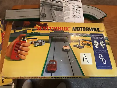 Vintage  Matchbox Motorway Slot Car Track Set (Partial) No. 12 WORKS !! LOT A • $39.99