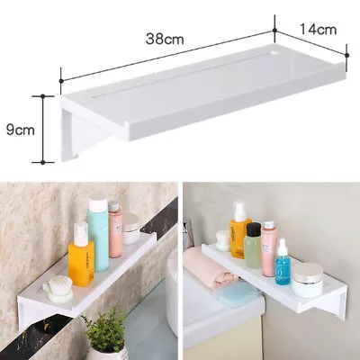 £10.95 • Buy Bathroom Kitchen Wall Shelf Suction Cup Rack Storage Organizer Display Holder UK