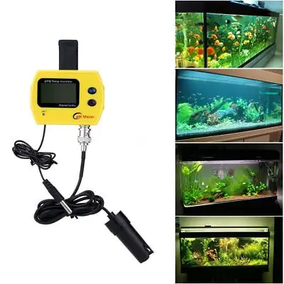 £28.31 • Buy LCD Digital Online PH Meter Aquarium Water Quality Monitor Analyzer Thermometer