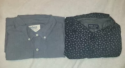 Lot Men's 2XL Short Sleeve Button Up Shirts Urban Pipeline  Marc Ecko Cut & Sew • $16.25